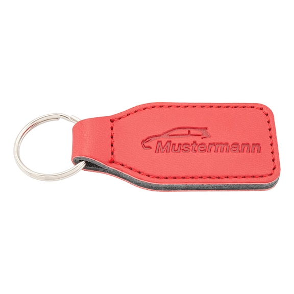 Key fob Basic - KEYFOB-PRNT-RUBBER-BASIC-RED-2SIDE
