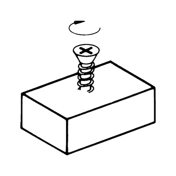 WÜPOFAST<SUP>®</SUP> zinc-plated blue chipboard screw - SCR-CS-WO-Z2-(A2K)-3,5X45/41