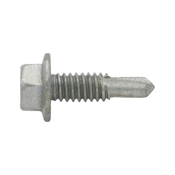 Hex Flanged with Washer (HWF) Self Drilling Screw AS 3566.1 Steel Armagalv Coated, Fine Thread - 1