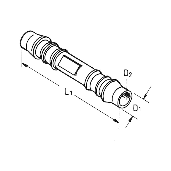 Schlauchverbinder - reduzierer - 4mm / 3mm Schlauchverbinder - reduzierer - 4mm / 3mm