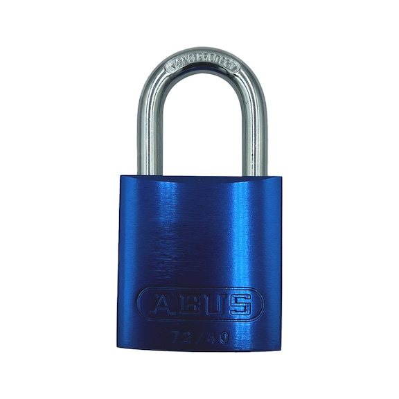 Padlock ABUS aluminium - PADLOCK-72/40-ALU-630-K-WAY-BLUE