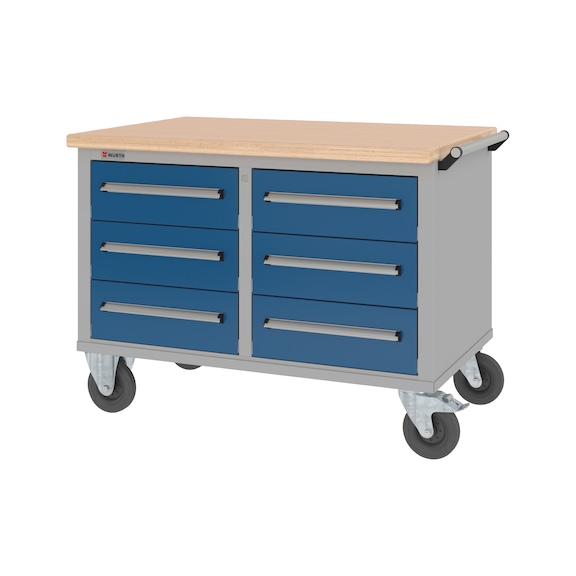 Standard-Rollwerkbank - RWB-STANDARD-6SL-RAL5010