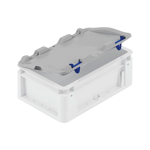 Hinged cover for storage box W-Line Silver - W-LINE-SILVER-HINGED-DECK-300X200-GREY