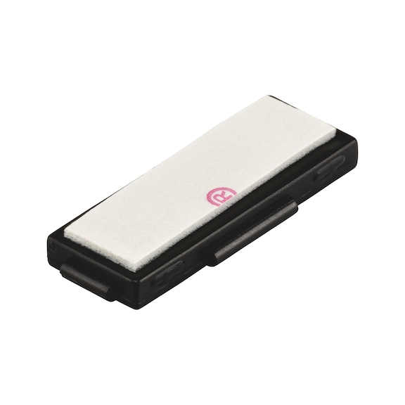 Base module rectangular for furniture gliders - FRNGLID-BAS-RECTANGL-27X10MM-GLUE