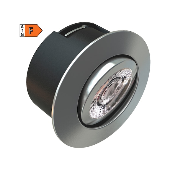 Lav indbygnings downlight 480 lm - DOWNL LAV230V 480LM VARMEDÆMP RUND BØALU