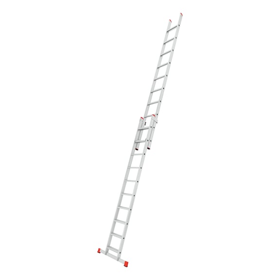 Aluminium extension ladder - STEP-EXTLDR-2PCS-ALU-2X10STEP