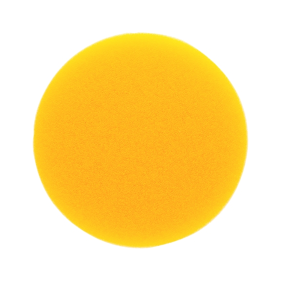 Polishing pad Mirka foam pad PRO, yellow flat