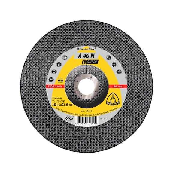 Grinding disc Klingspor A 46 N Supra