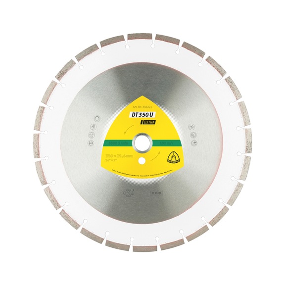 Disque diamant Klingspor DT 350 U Extra - DIADDISC-KLINGSPOR-336221-10X3-D350