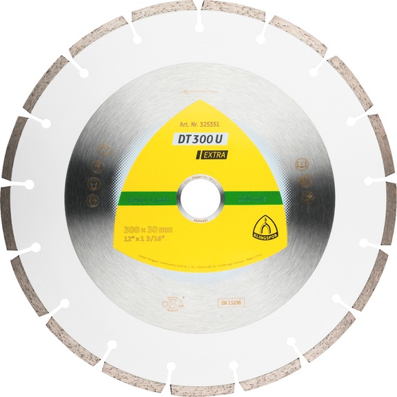 Diamond cutting disc Klingspor DT 300 U Extra - DIADDISC-KLINGSPOR-325352-7X2,8-D350
