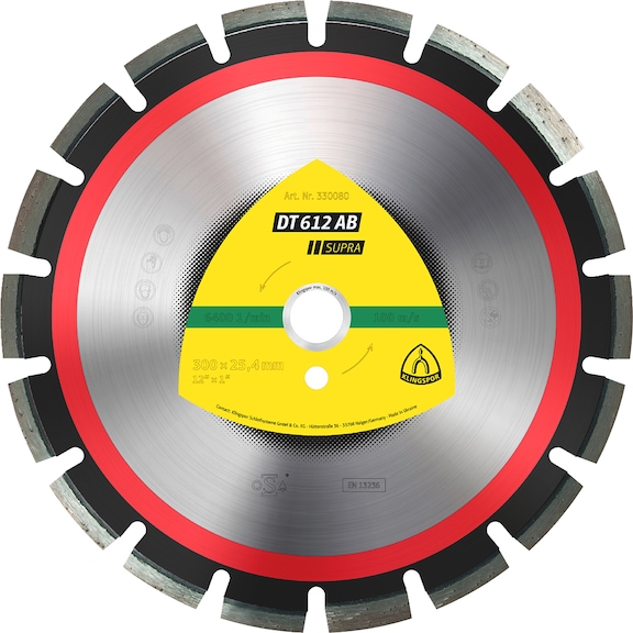 Disque diamant Klingspor DT 612 AB Supra - DIADDISC-KLINGSPOR-332345-10X3,2-D350