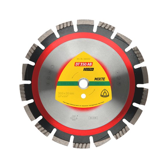 Diamond cutting disc Klingspor DT 350 AB Extra - DIADDISC-KLINGSPOR-340236-12X3,2-D350