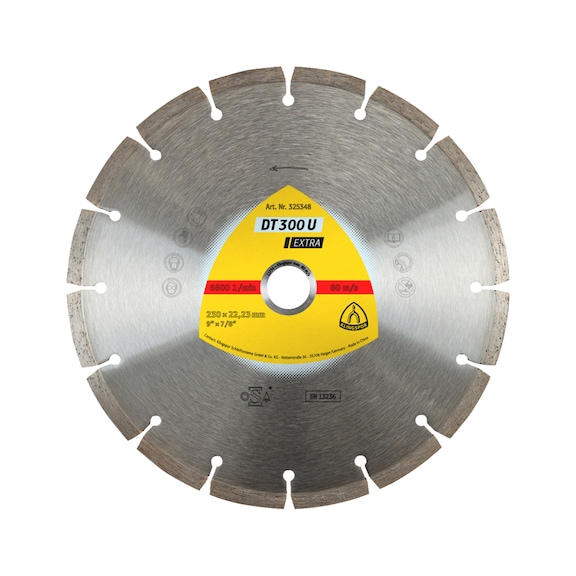 Diamond cutting disc Klingspor DT 300 U Extra