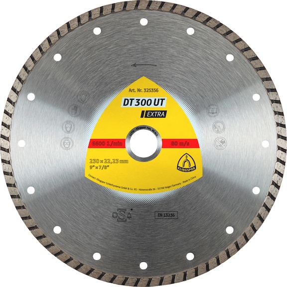Diamond cutting disc Klingspor DT 300 UT Extra