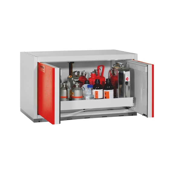 Veszélyes anyag szekrény alépítmény, t. 90 UTS - SAFETY-CABINET-T90-BASE-E-LT