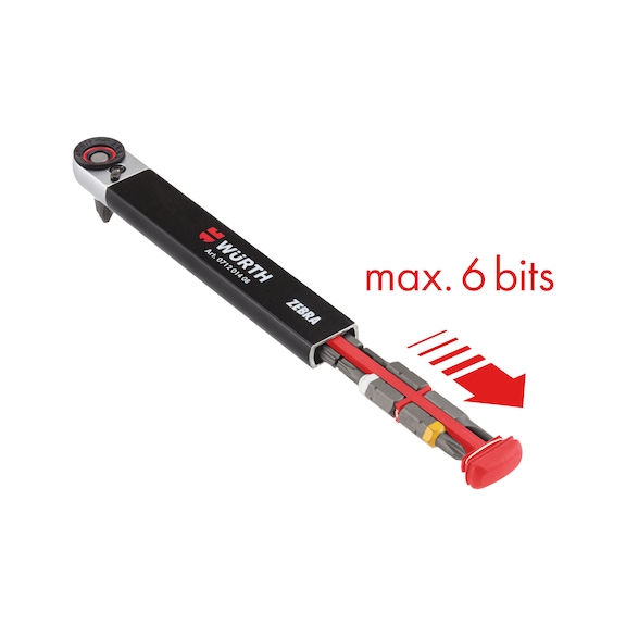 Cricchetto Würth Zebra 1/4" - Mini Cricchetto Da 6.3mm, Lunghezza 100mm - Foto 7