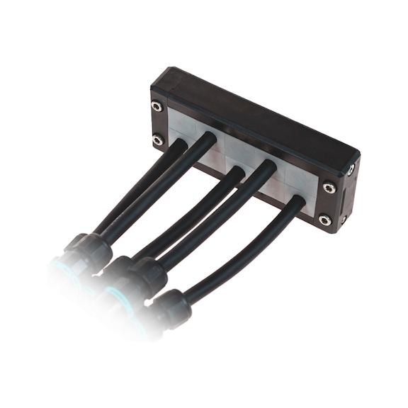 Clamping frame for cable entry system - CABLE-ENTRY-CLEAT-PA-BLACK-2X5