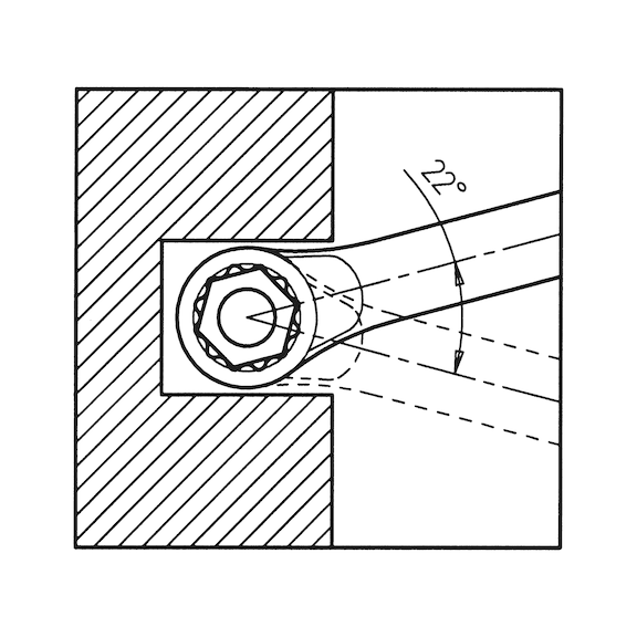 AERZETIX Clé Polygonale Double 8x10mm - Clé à Œil En Acier CR-V Pour Serrage Dans Espaces Restreints
