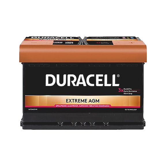 DURACELL<SUP>&reg;</SUP> EXTREME AGM starter battery - STRTRBTRY-(DURACELL-EXTREME)-DE70AGM