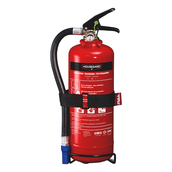 Brandslukker ABC-pulver - HOUSEGUARD PULVERSLUKKER 13A 89B C 2KG