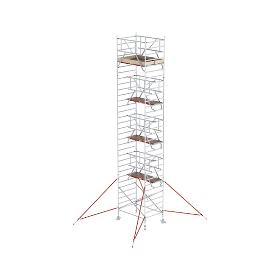 Mobile scaffolding Tower PROTECT 180/120 - ROLL-SCFLD-WIDE-8,2M