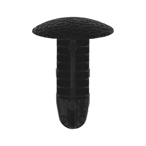 Pine tree clip with freestanding design - FIRTREECLIP-4,9-5,1MM-PA6-BLACK