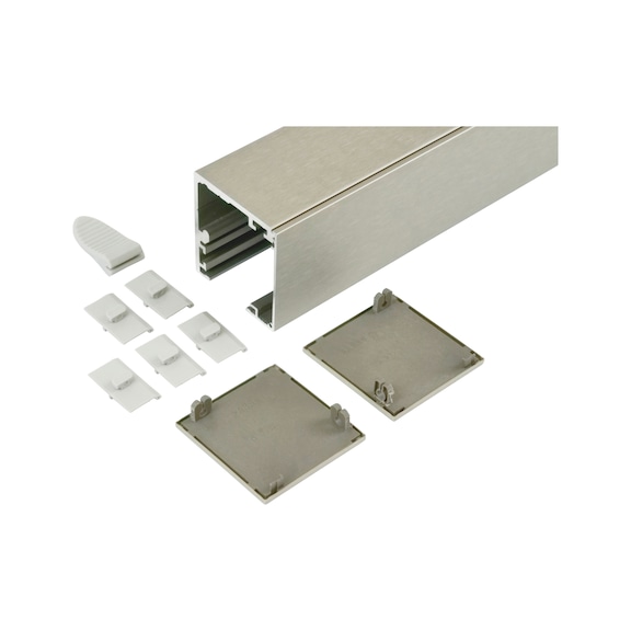 Laufschienen-Set ABILIT für Holz- und Glastüren - LFSHN-SET-(SHIEBTR-ABILIT)-DM-EDST-2000