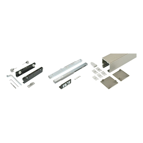 ABILIT 120-H interior sliding door fitting set for ceiling mounting for wooden doors - SLIDDRFITT-ABILIT120HD-WD-80-A2-2000