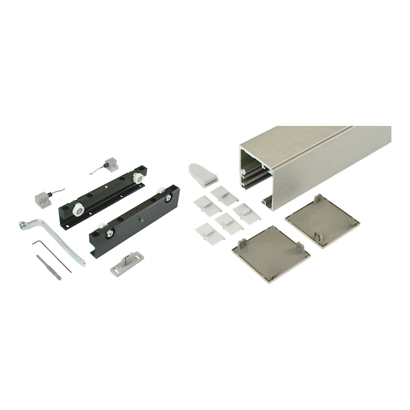 ABILIT 120-H interior sliding door fitting set for wall mounting on wooden doors - SLIDDRFITT-ABILIT120HW-WOD-A2-3000