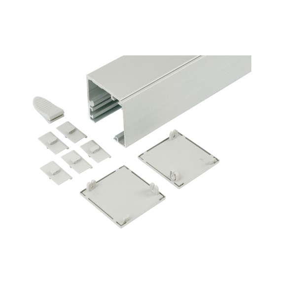 ABILIT 50-H interior sliding door fitting set for ceiling mounting for wooden doors - SLIDDRFITT-ABILIT50HD-WD-SILVCOL-2000