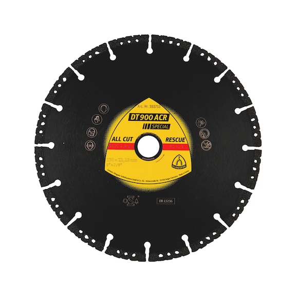 Diamond cutting disc Klingspor DT 900 ACR Special - DIADDISC-KLINGSPOR-355728-6X3,1-D350