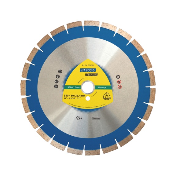 Diamanttrennscheibe Klingspor DT 900 G Special - DIATSHB-KLINGSPOR-359080-14X3,6-D400