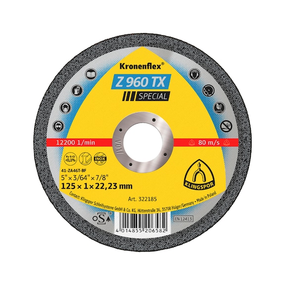 Cutting disc Klingspor Z 960 TX Special
