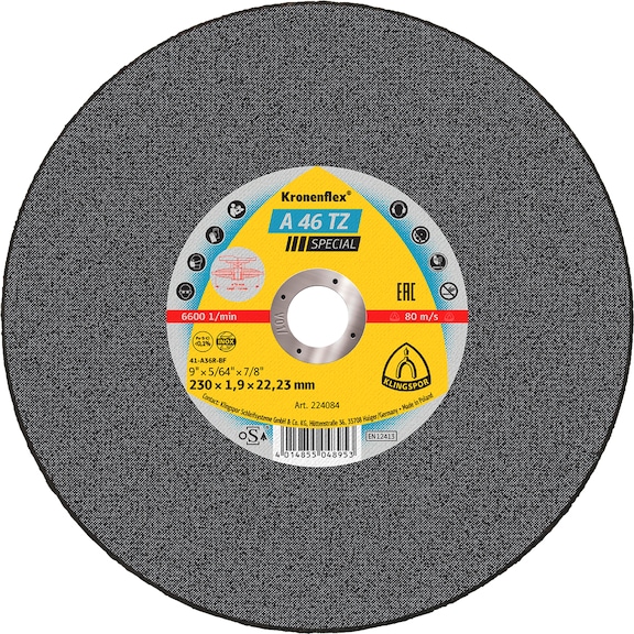 Cutting disc Klingspor A 46 TZ Special - CUTDSC-KLINGSPOR-235379-1,6-GK-D125