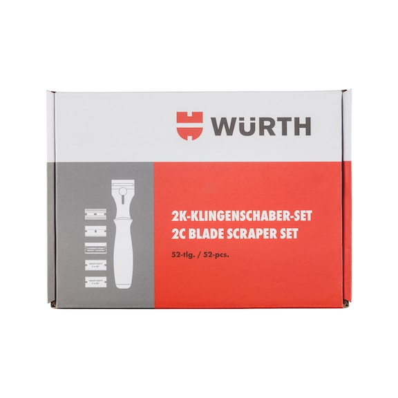 Blade scraper set 52 pieces - BLDESCPR-SET-5BLDE-52PCS