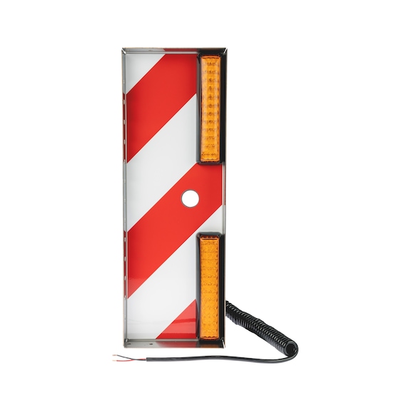 Valopohja, varoituskyltti LED-sivuvaloilla, ylileveä kuorma/kuljetus Marianne - YLILEVEÄN VALOPOHJA KELTAINEN ETU, VASEN