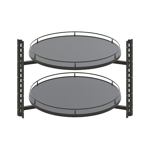 Eckschrank-Drehbeschlag VS COR Wheel Pro Set - DRHBSHLG-SET2-4/4BOD-PR-ANTHR-800
