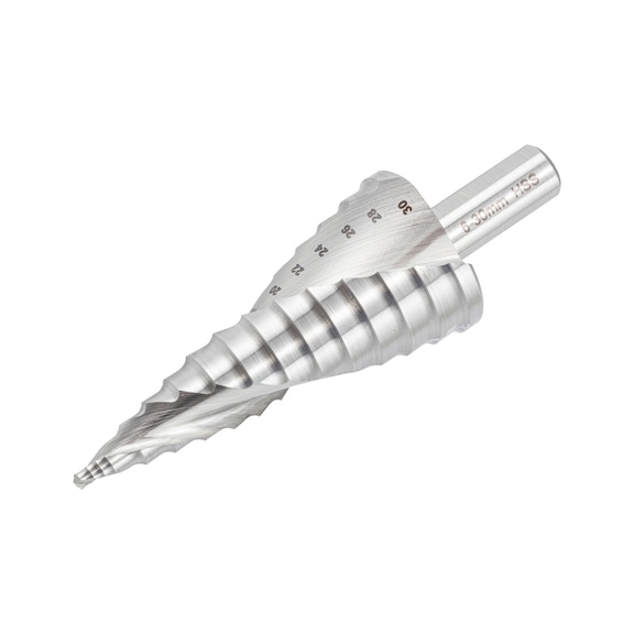 SPPW Kurzstufenbohrer HSS-E05+X5Cut 90°, L:100x19, Ø8,4x16,4 – M8, Für Schraubendurchgangslöcher Und Senkungen