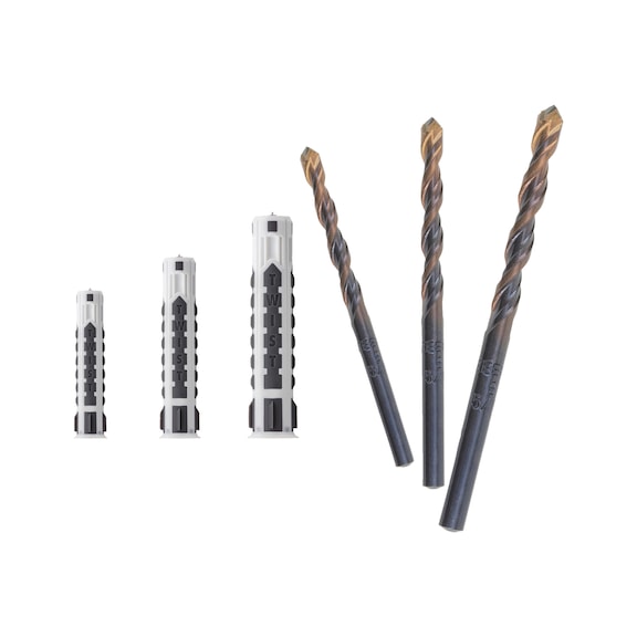 Anchor Shark TWIST with MFD-S drill bit set 506pcs - DWL-PLA-SHRK-TWST-DRL-GNPURP-MFDS-506PCS