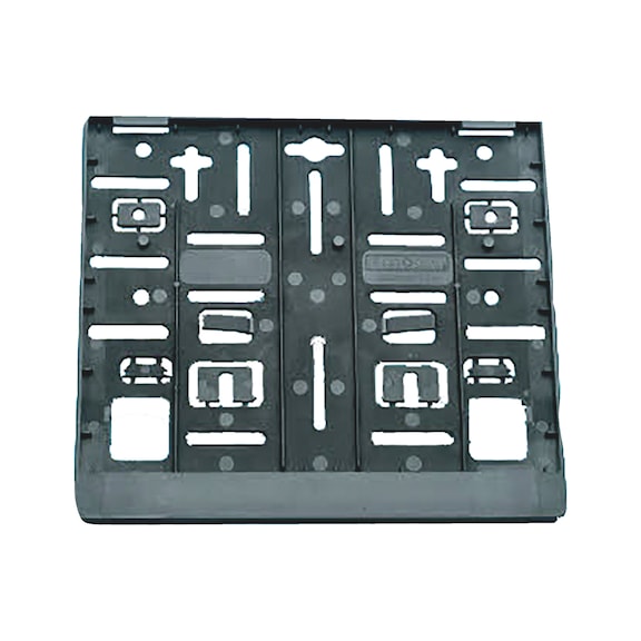 Number plate holder base plate 2 rows