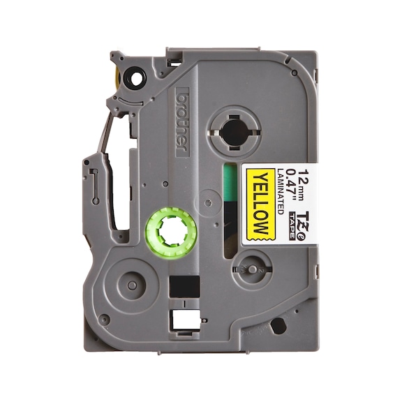 Brother label tape cassette for labellers   - LBLTPE-(F.LBLR-BROTHER)-YELL-12