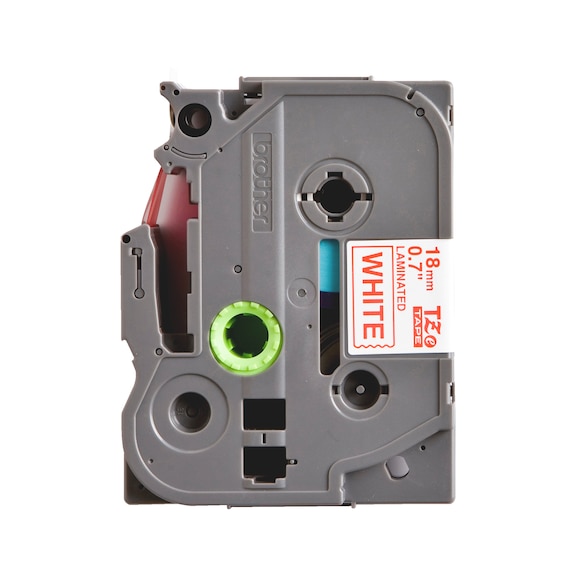 Brother label tape cassette for labellers   - LBLTPE-(F.LBLR-BROTHER)-WHTE/RED