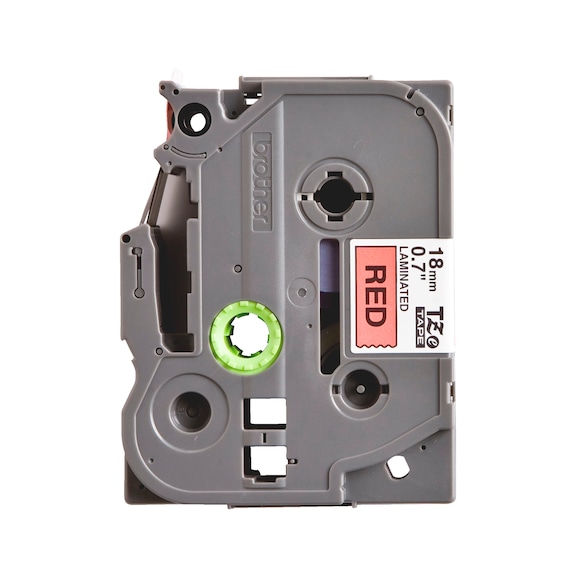 Brother label tape cassette for labellers   - LBLTPE-(F.LBLR-BROTHER)-RED-18