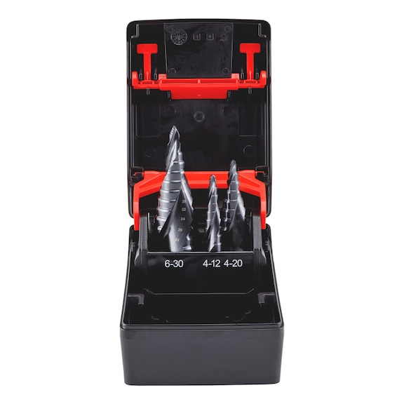 Bosch Professional Stufenbohrer HSS-TiN 4–12 Mm – 5 Stufen, Mit 3-Flächen-Schaft, Für Metall, Kunststoff & Mehr