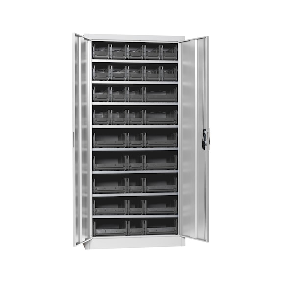 Wing door cab sld. sheet metal door W-SLB size 3,4 - WNGDRCAB-STEEL-SLB-FB522-BOX-RAL7035