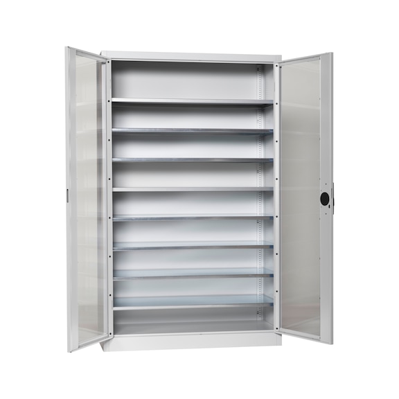 Hinged door cab. door w viewing wind. f. W-SLB 3,4 - WNGDRCAB-WNDW-SLB-FB521-RAL7035