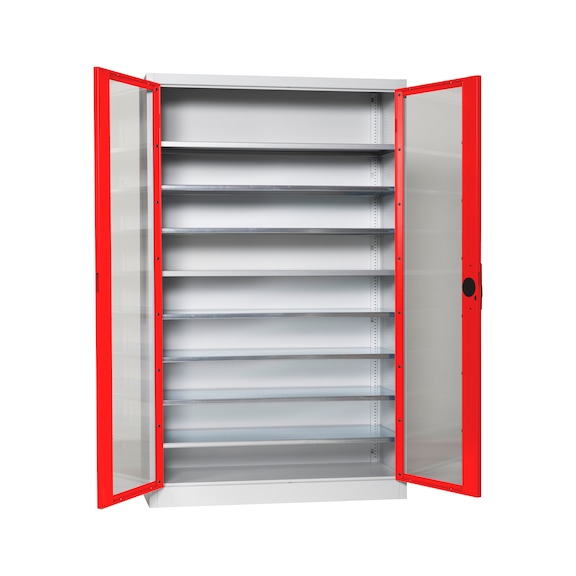 Hinged door cab. door w viewing wind. f. W-SLB 3,4 - WNGDRCAB-WNDW-SLB-FB521-RAL3020