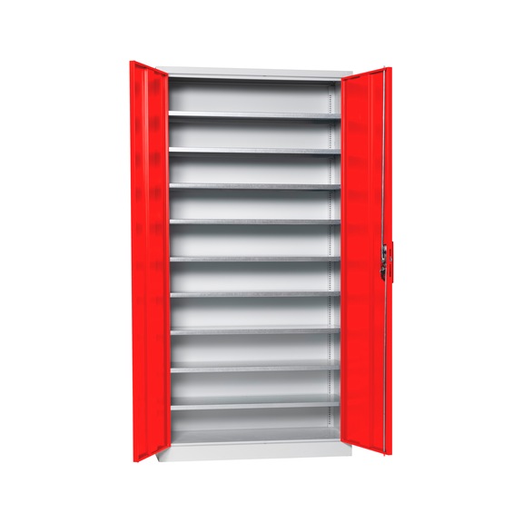 Fl&uuml;gelt&uuml;renschrank Tiefe 420 mm - FLGTRSHRNK-LGRBOX-SLB-FB415-RAL3020