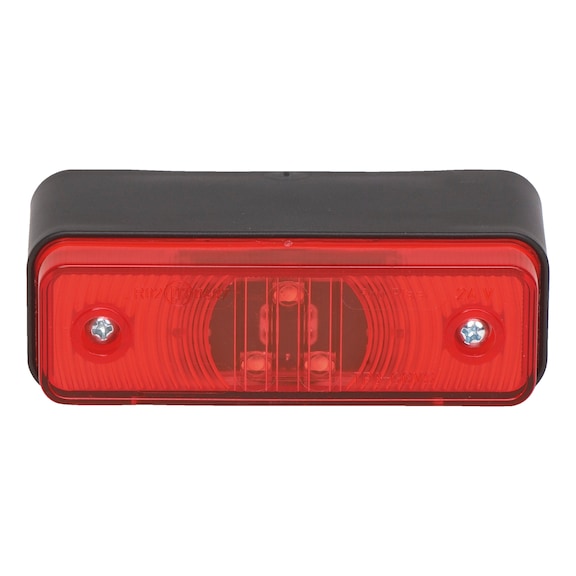Muhafazalı LED çevre/stop lambası - LIGHT-OUTLINE-ANGLEFITTING-LED-RED-24V
