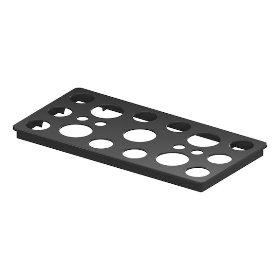 Lid for ADD Box organiser box - LID-ADD-BOX-PLA-P-2X1-HOLE-LAVA